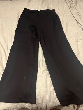 SPANX Black Wide-Leg Dress Pants